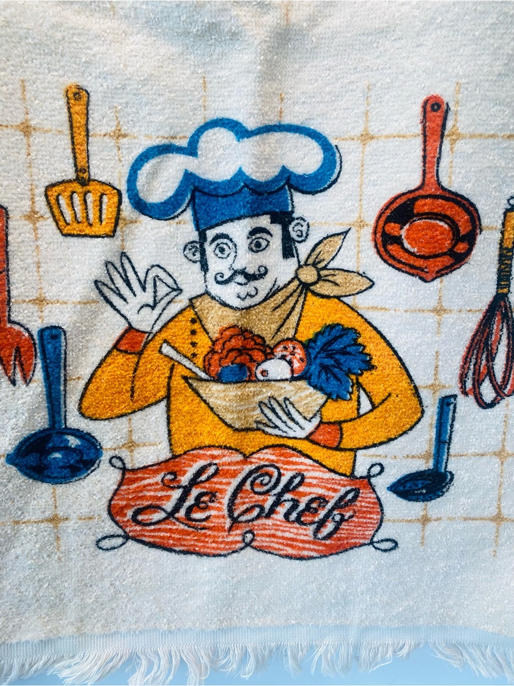 Vintage Cannon Le Chef Kitchen Towel Made In The USA